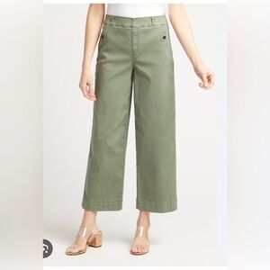 Spanx stretch twill cropped wide leg